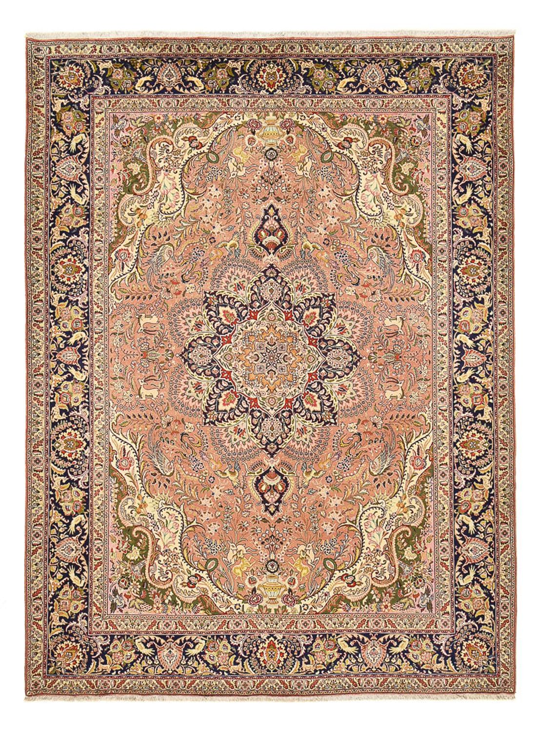 Persisk tæppe - Tabriz - Royal - 350 x 254 cm - laks