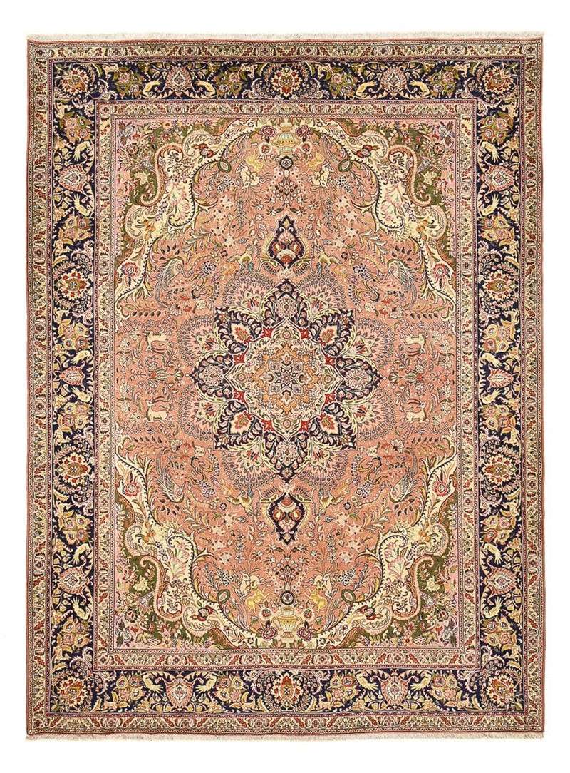 Persisk tæppe - Tabriz - Royal - 350 x 254 cm - laks