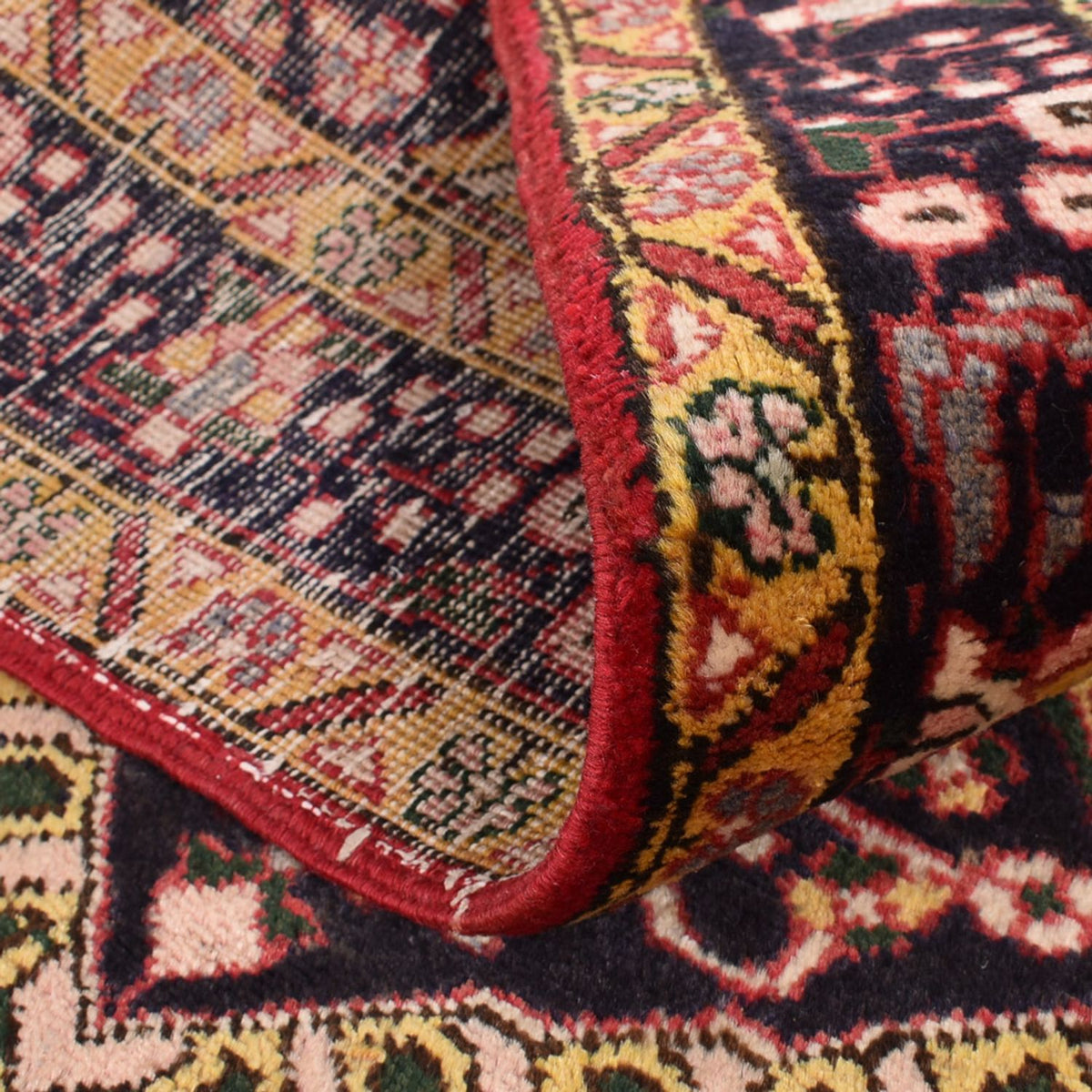 Løber Persisk tæppe - Nomadisk - 442 x 118 cm - lysrød