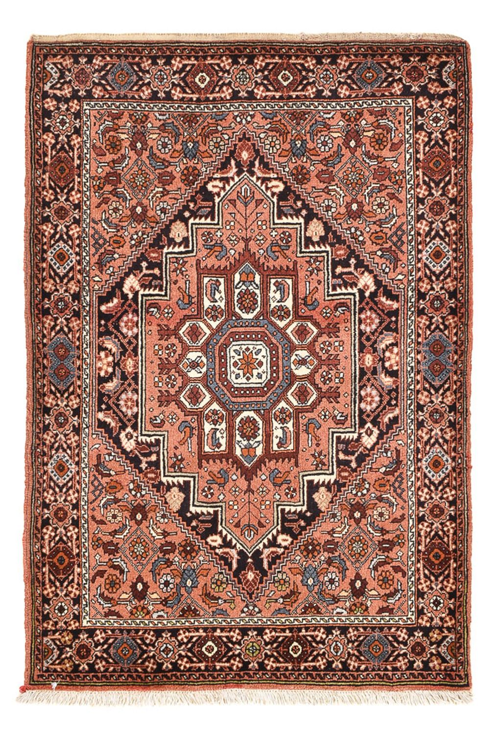 Persisk tæppe - Nomadisk - 115 x 76 cm - lysrød