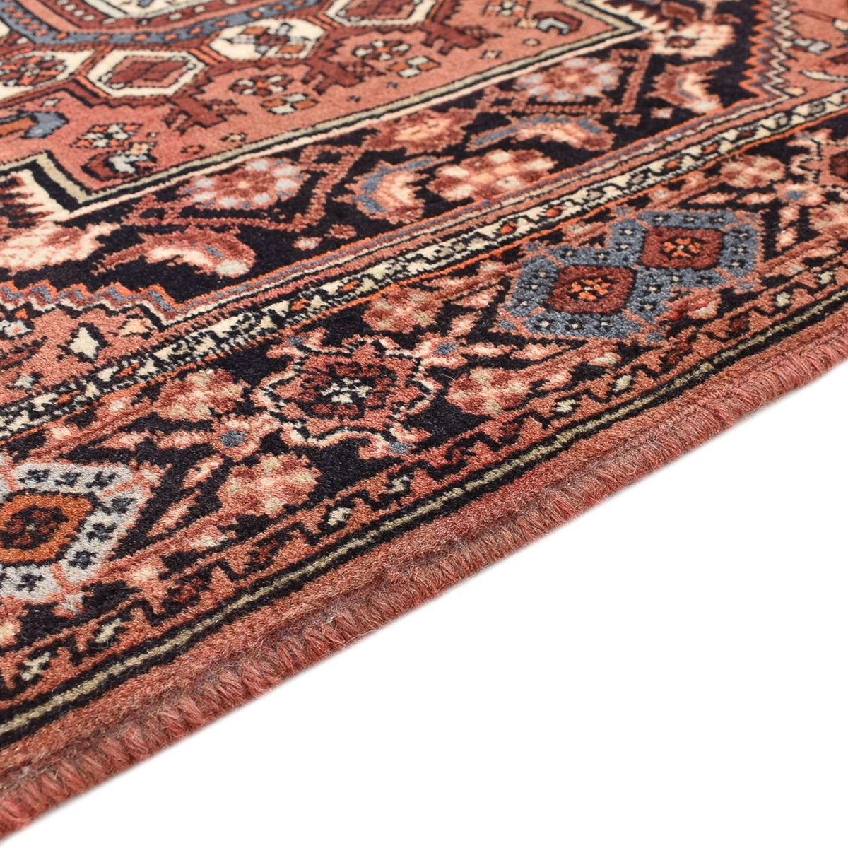 Persisk tæppe - Nomadisk - 115 x 76 cm - lysrød