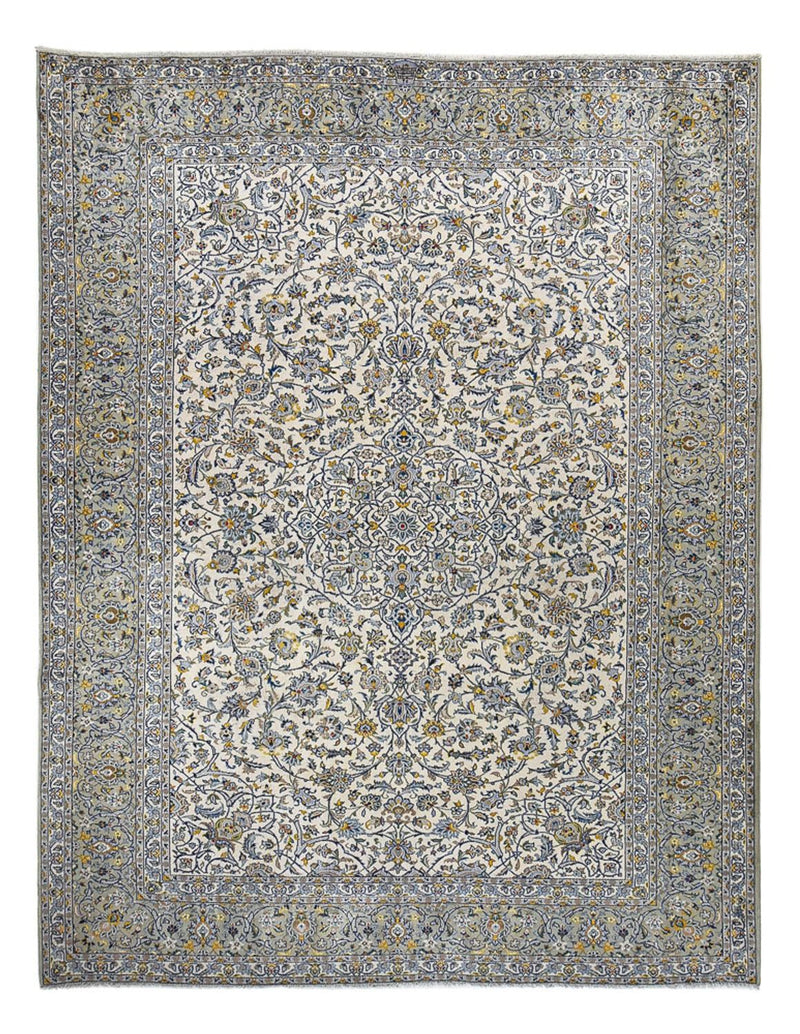 Persisk tæppe - Keshan - Royal - 350 x 285 cm - grå