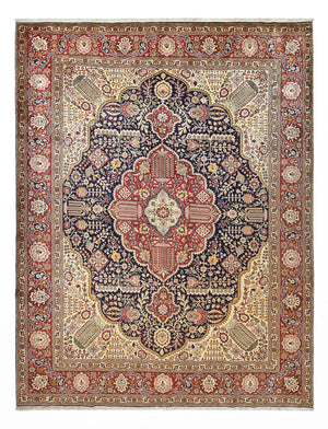Persisk tæppe - Tabriz - Royal - 405 x 310 cm - flerfarvet