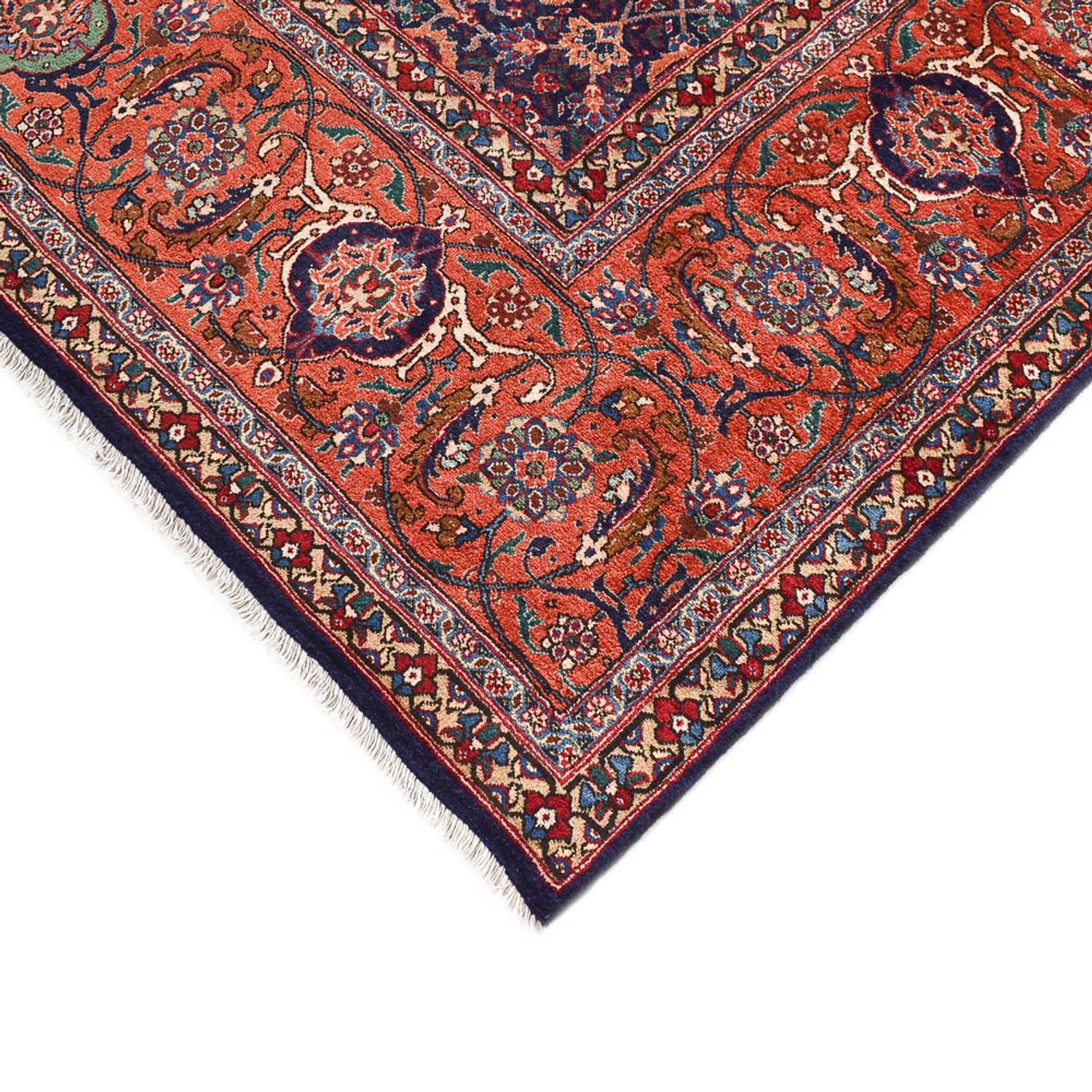 Persisk tæppe - Tabriz - Royal - 373 x 278 cm - bordeaux rød