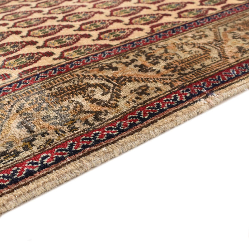 Løber Persisk tæppe - Tabriz - Royal - 427 x 97 cm - mørk beige