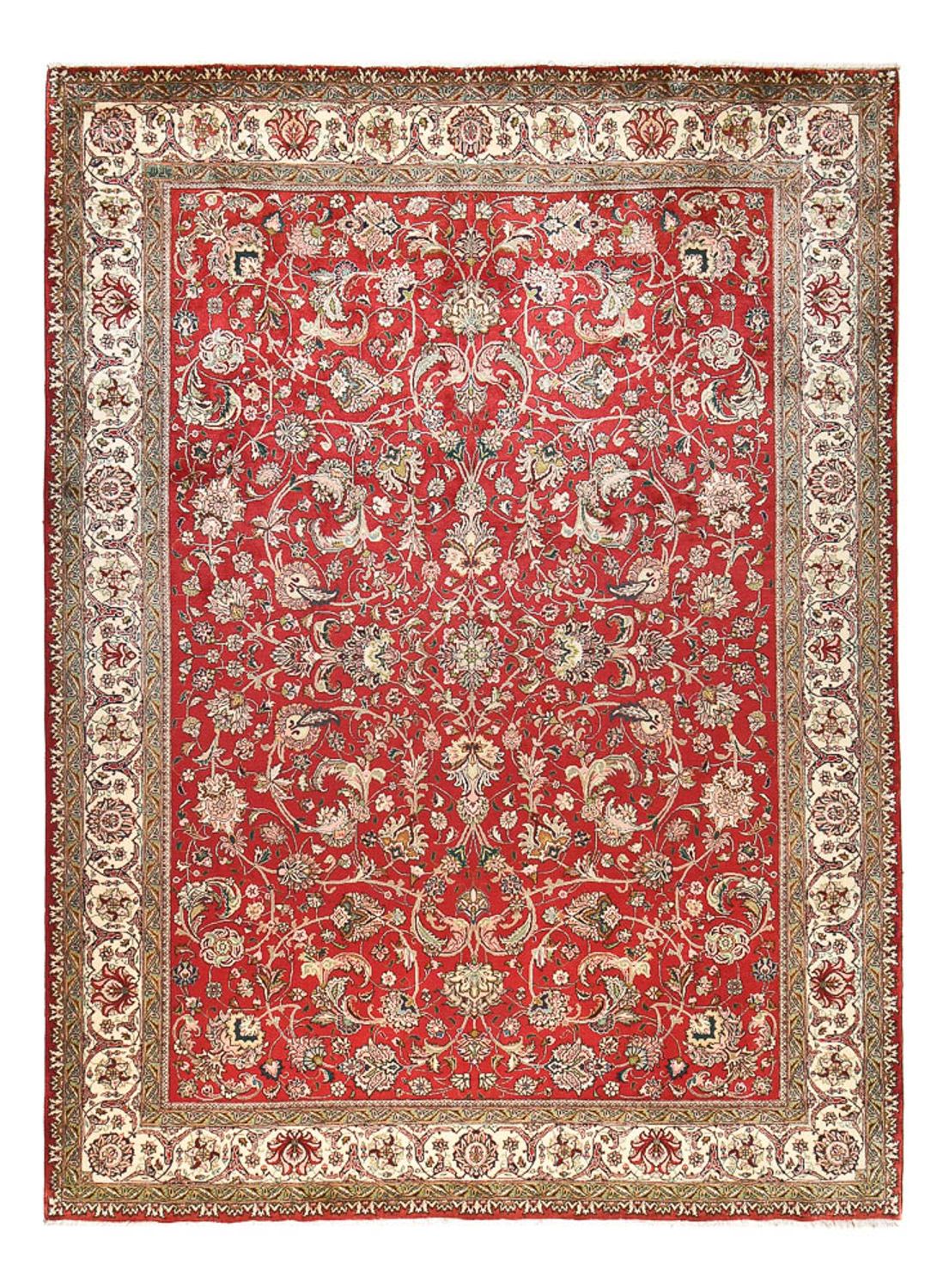 Persisk tæppe - Tabriz - Royal - 400 x 298 cm - rød
