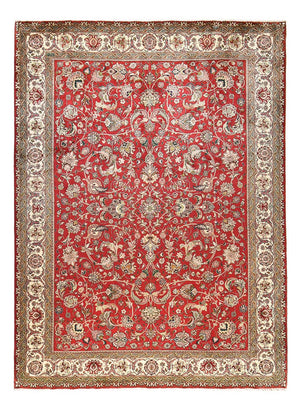 Persisk tæppe - Tabriz - Royal - 400 x 298 cm - rød
