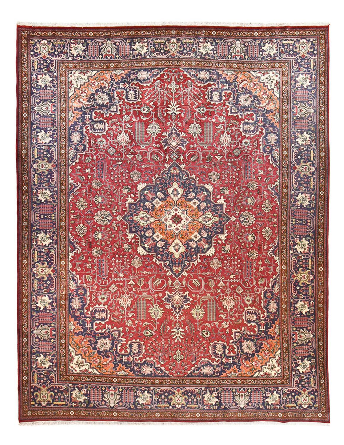 Persisk tæppe - Tabriz - Royal - 402 x 308 cm - rød