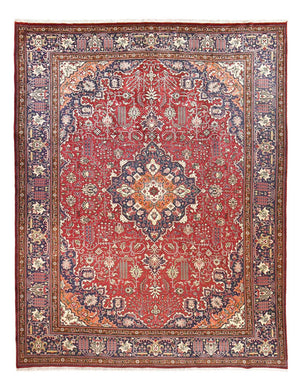 Persisk tæppe - Tabriz - Royal - 402 x 308 cm - rød