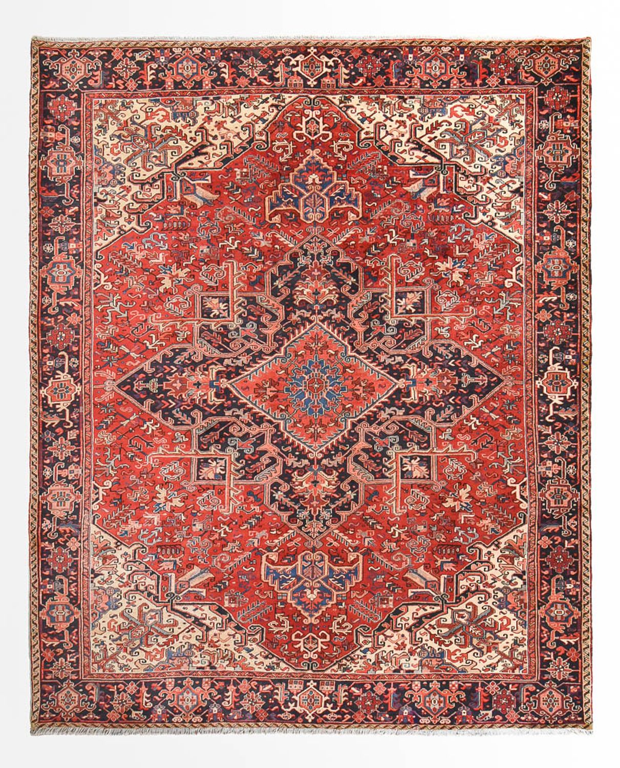 Persisk tæppe - Nomadisk - 378 x 297 cm - rød