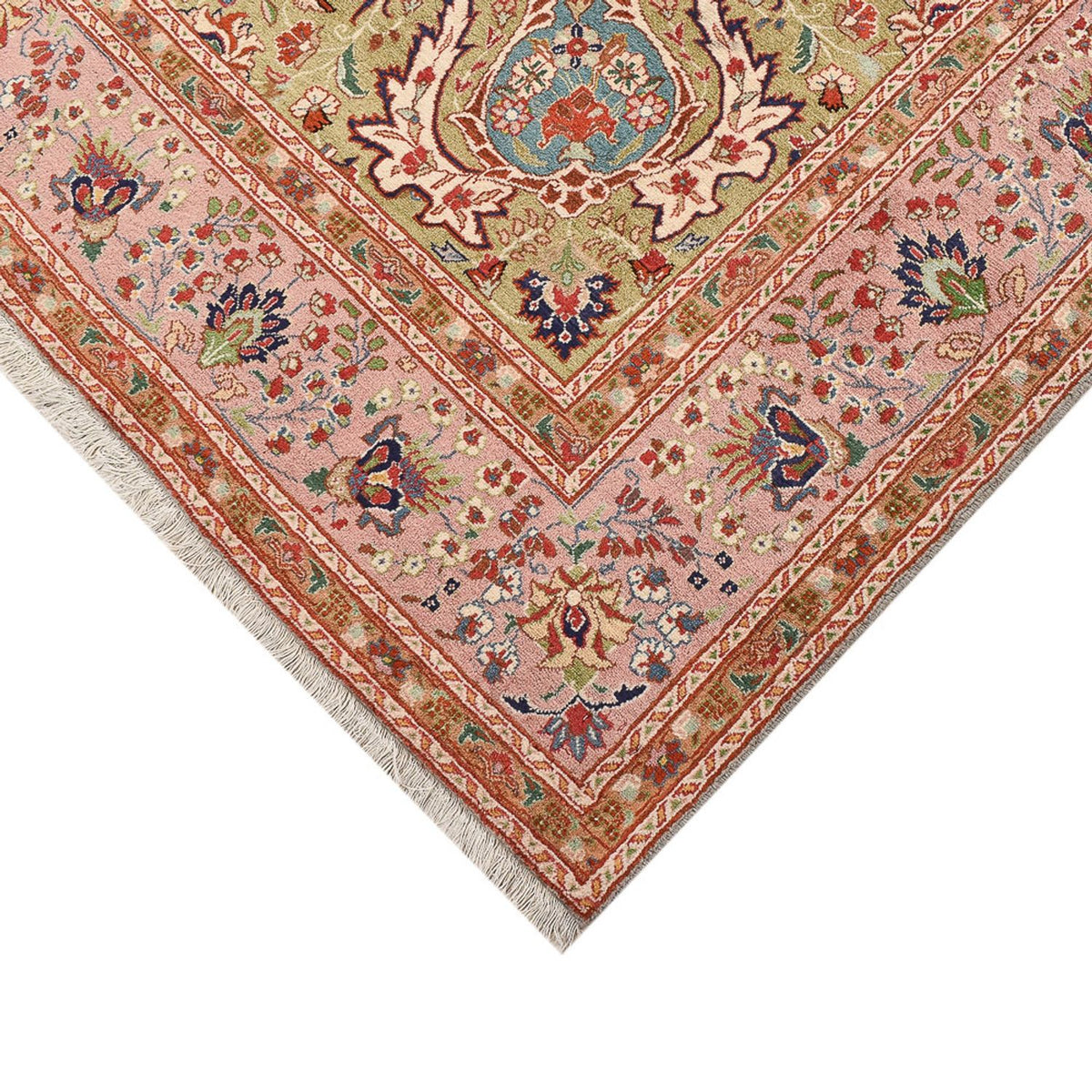 Persisk tæppe - Tabriz - Royal - 295 x 192 cm - laks