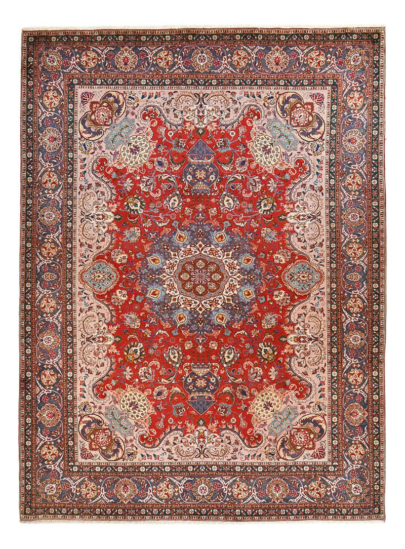 Persisk tæppe - Tabriz - Royal - 408 x 300 cm - rød