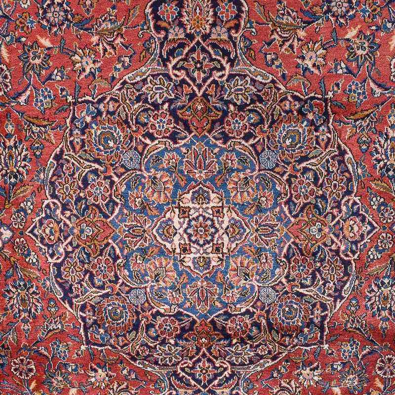 Persisk tæppe - Keshan - Royal - 445 x 333 cm - lysrød