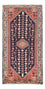 Persisk tæppe - Nomadisk - 123 x 62 cm - bordeaux rød