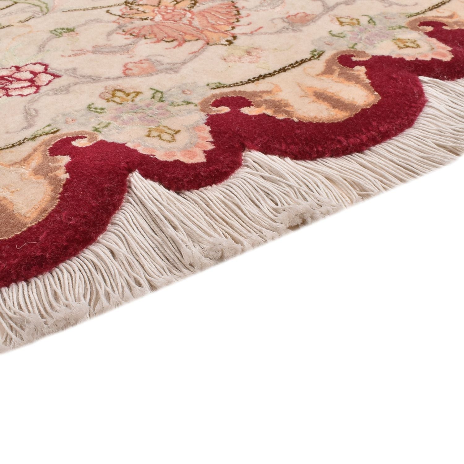 Persisk tæppe - Tabriz - Royal rundt  - 200 x 200 cm - flerfarvet