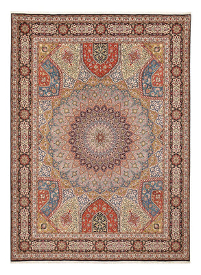 Persisk tæppe - Tabriz - Royal - 402 x 302 cm - lys beige