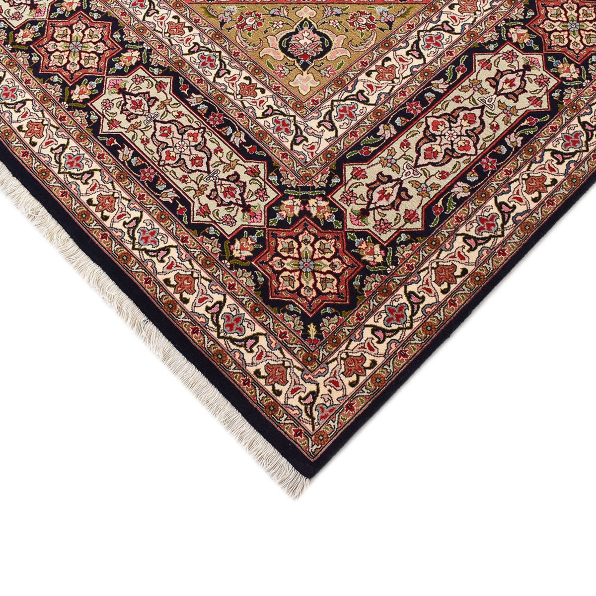 Persisk tæppe - Tabriz - Royal - 402 x 302 cm - lys beige
