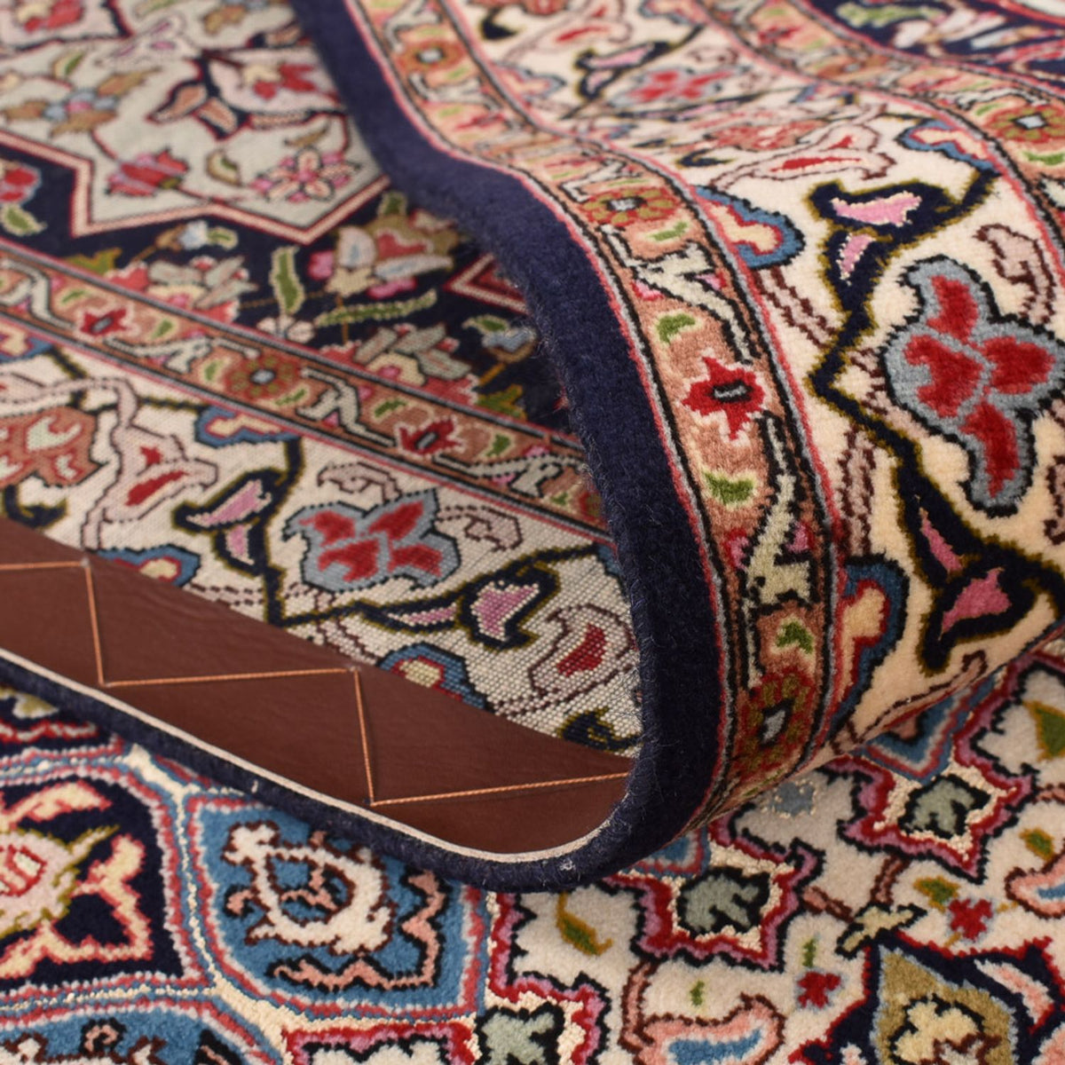 Persisk tæppe - Tabriz - Royal - 402 x 302 cm - lys beige