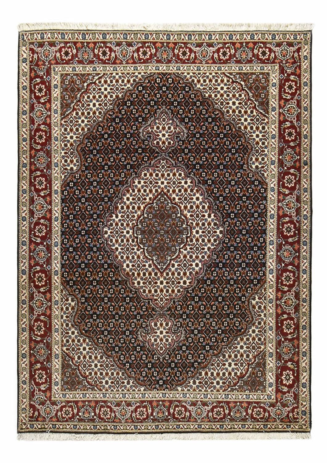 Persisk tæppe - Tabriz - Royal - 201 x 148 cm - mørkebrun