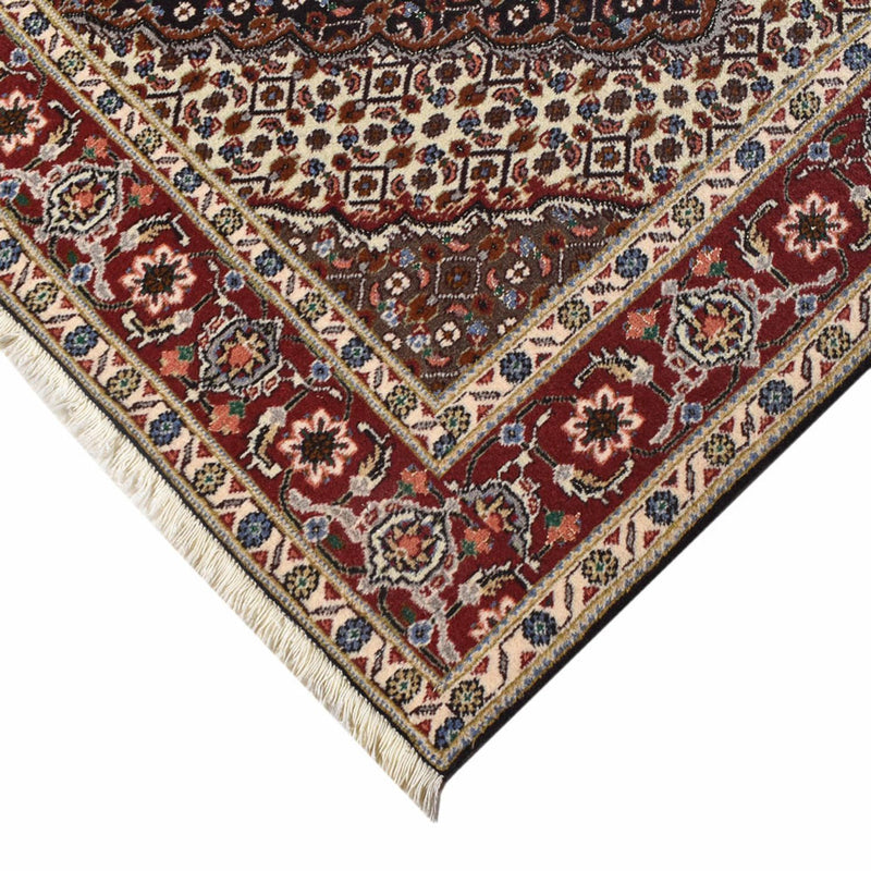 Persisk tæppe - Tabriz - Royal - 201 x 148 cm - mørkebrun
