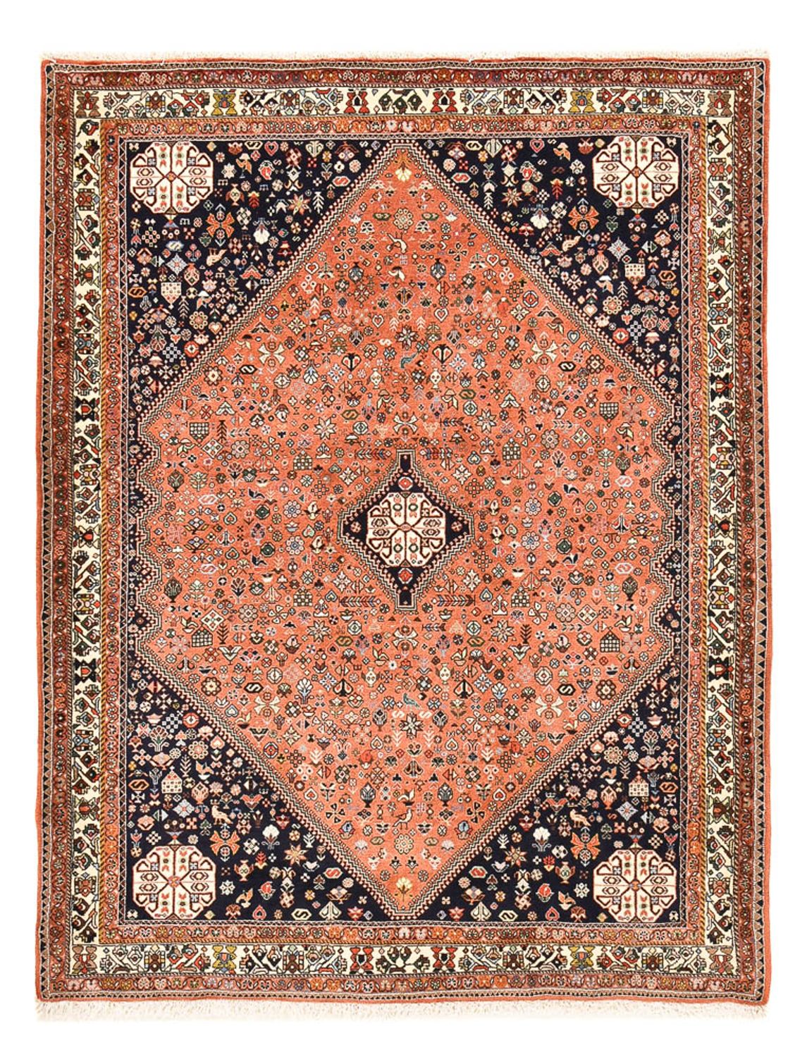 Gabbeh-tæppe - Kashkuli Persisk - 218 x 159 cm - lysrød