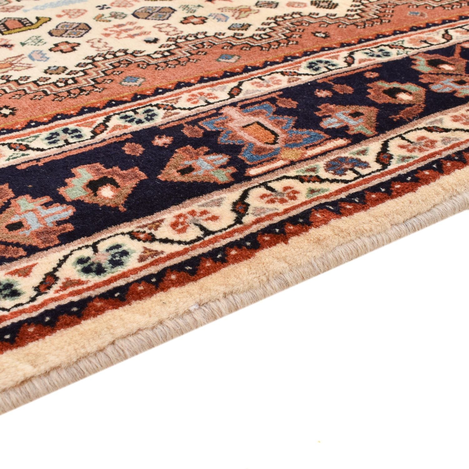 Gabbeh-tæppe - Kashkuli Persisk - 215 x 155 cm - creme
