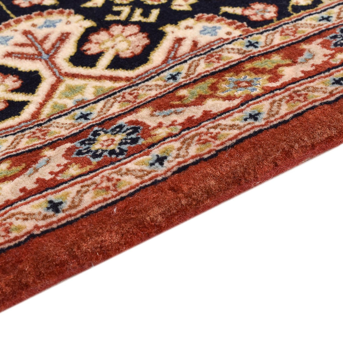 Løber Persisk tæppe - Ghom - Royal - 201 x 52 cm - mørk beige