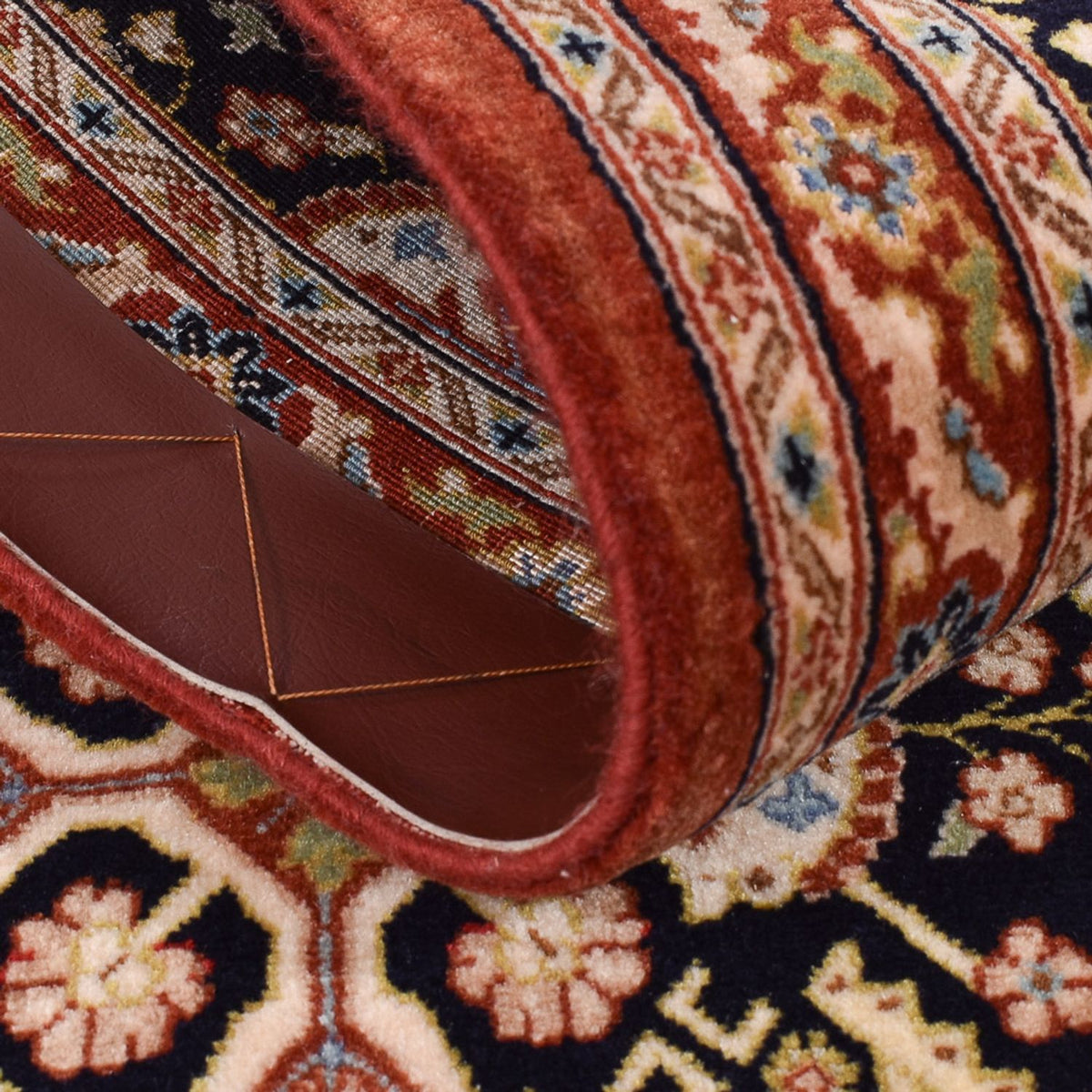 Løber Persisk tæppe - Ghom - Royal - 201 x 52 cm - mørk beige