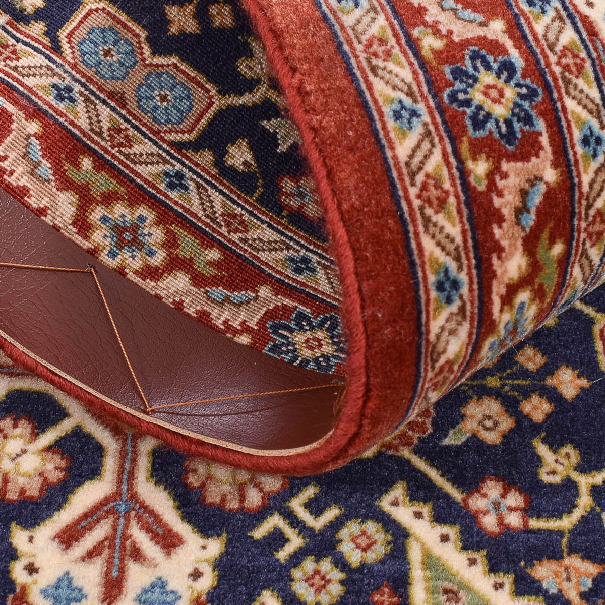 Løber Persisk tæppe - Ghom - Royal - 202 x 52 cm - mørk beige