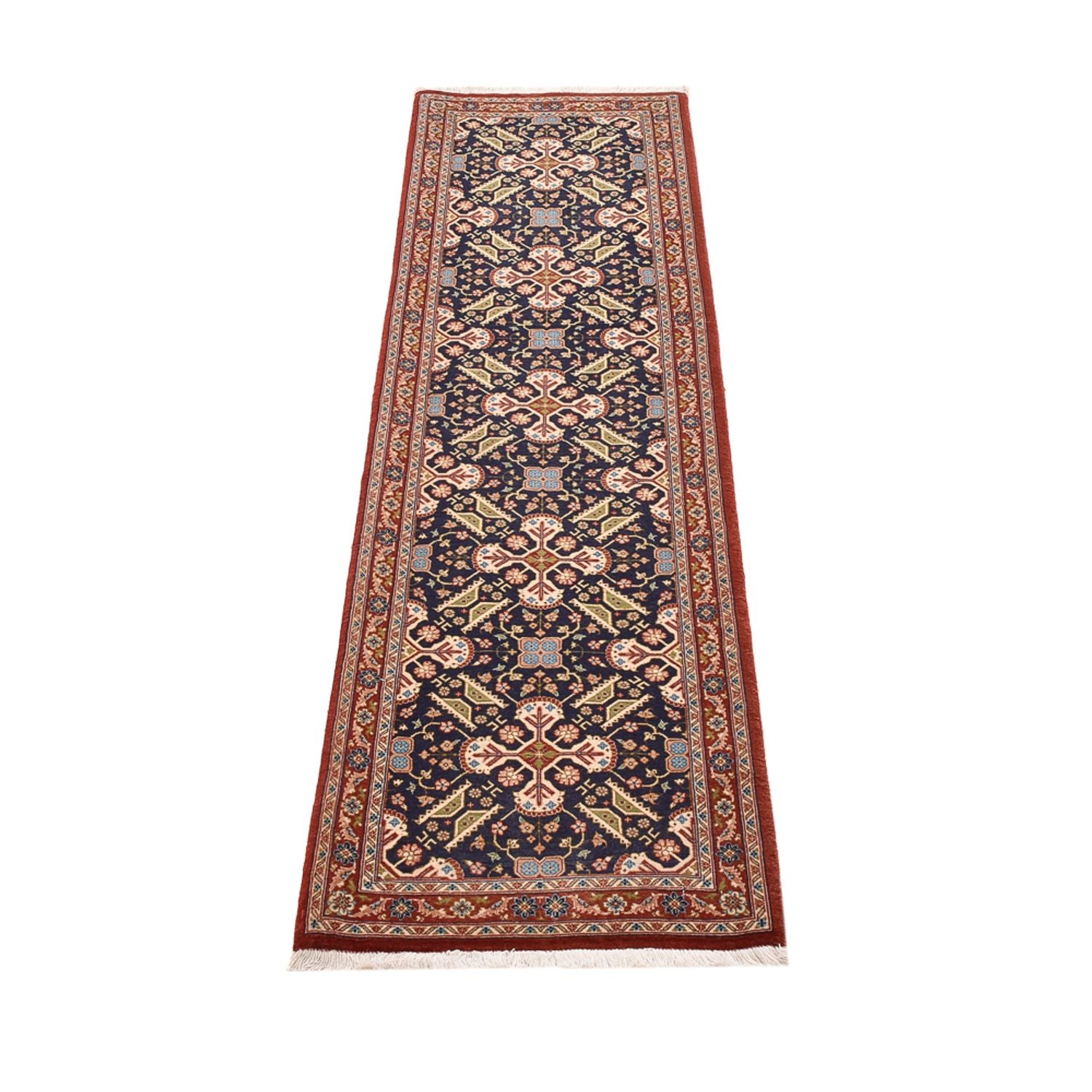 Løber Persisk tæppe - Ghom - Royal - 202 x 52 cm - mørk beige