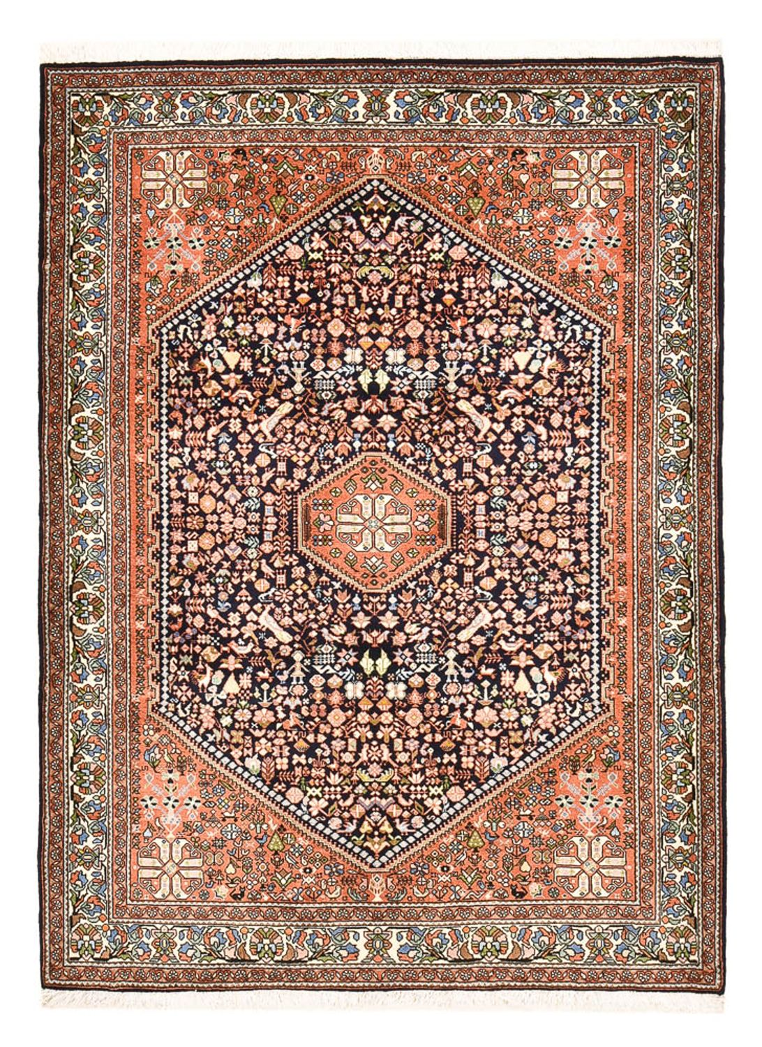 Løber Gabbeh-tæppe - Kashkuli Persisk - 202 x 150 cm - mørkeblå