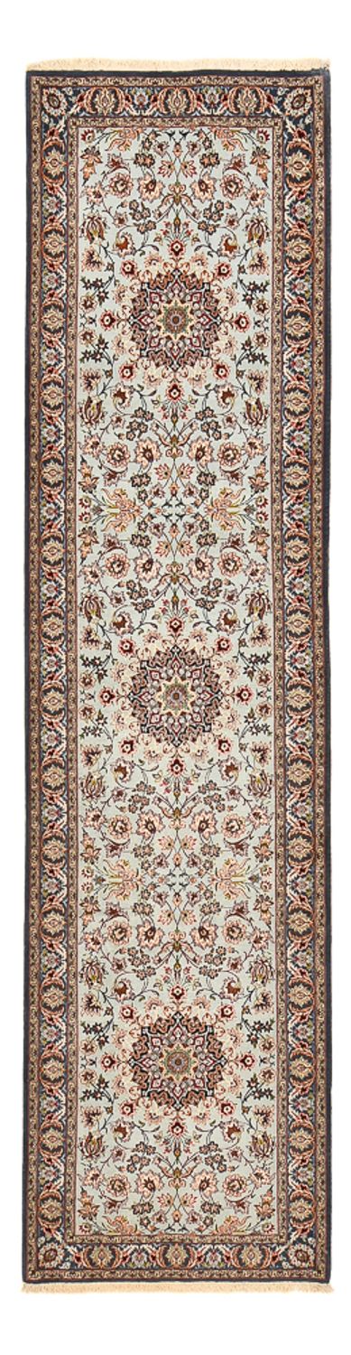 Løber Persisk tæppe - Isfahan - Premium - 314 x 83 cm - sand