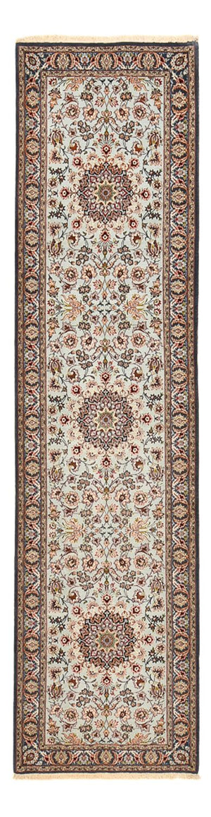 Løber Persisk tæppe - Isfahan - Premium - 314 x 83 cm - sand
