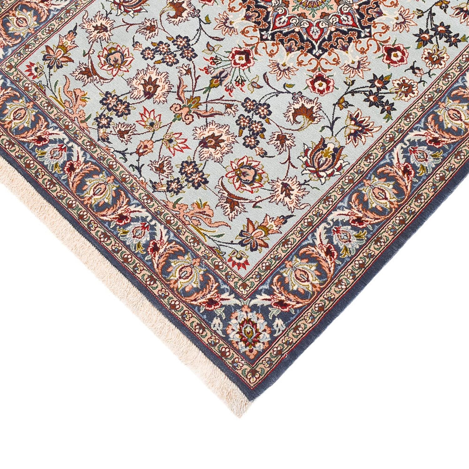 Løber Persisk tæppe - Isfahan - Premium - 314 x 83 cm - sand