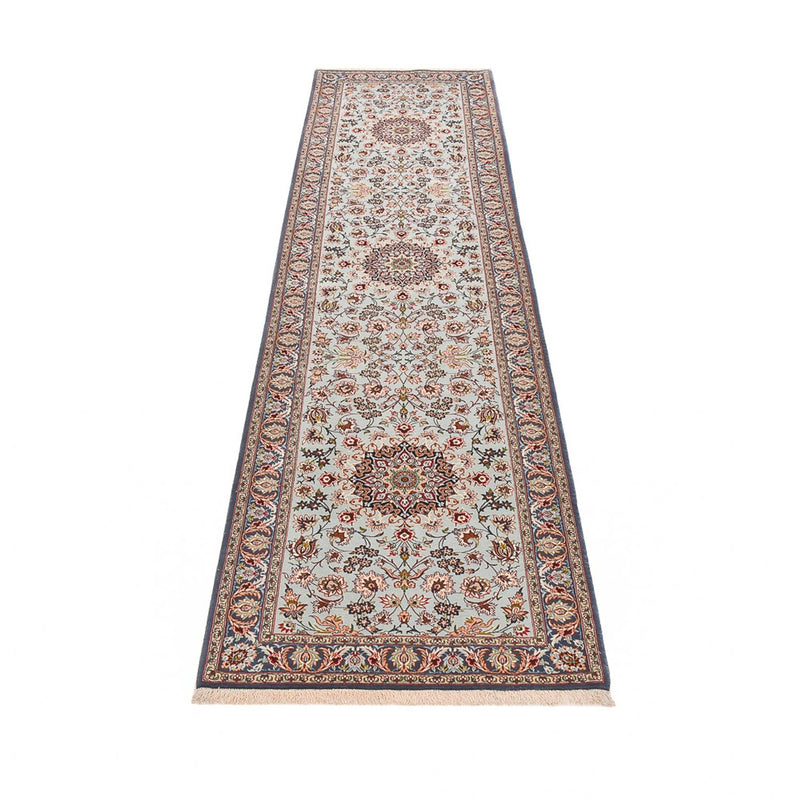 Løber Persisk tæppe - Isfahan - Premium - 314 x 83 cm - sand