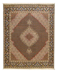 Persisk tæppe - Tabriz - Royal - 195 x 153 cm - brun
