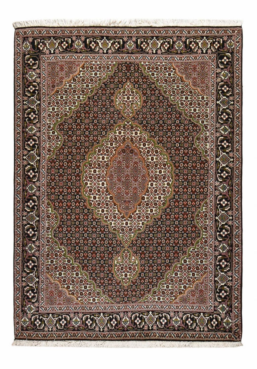 Persisk tæppe - Tabriz - Royal - 203 x 150 cm - mørkebrun