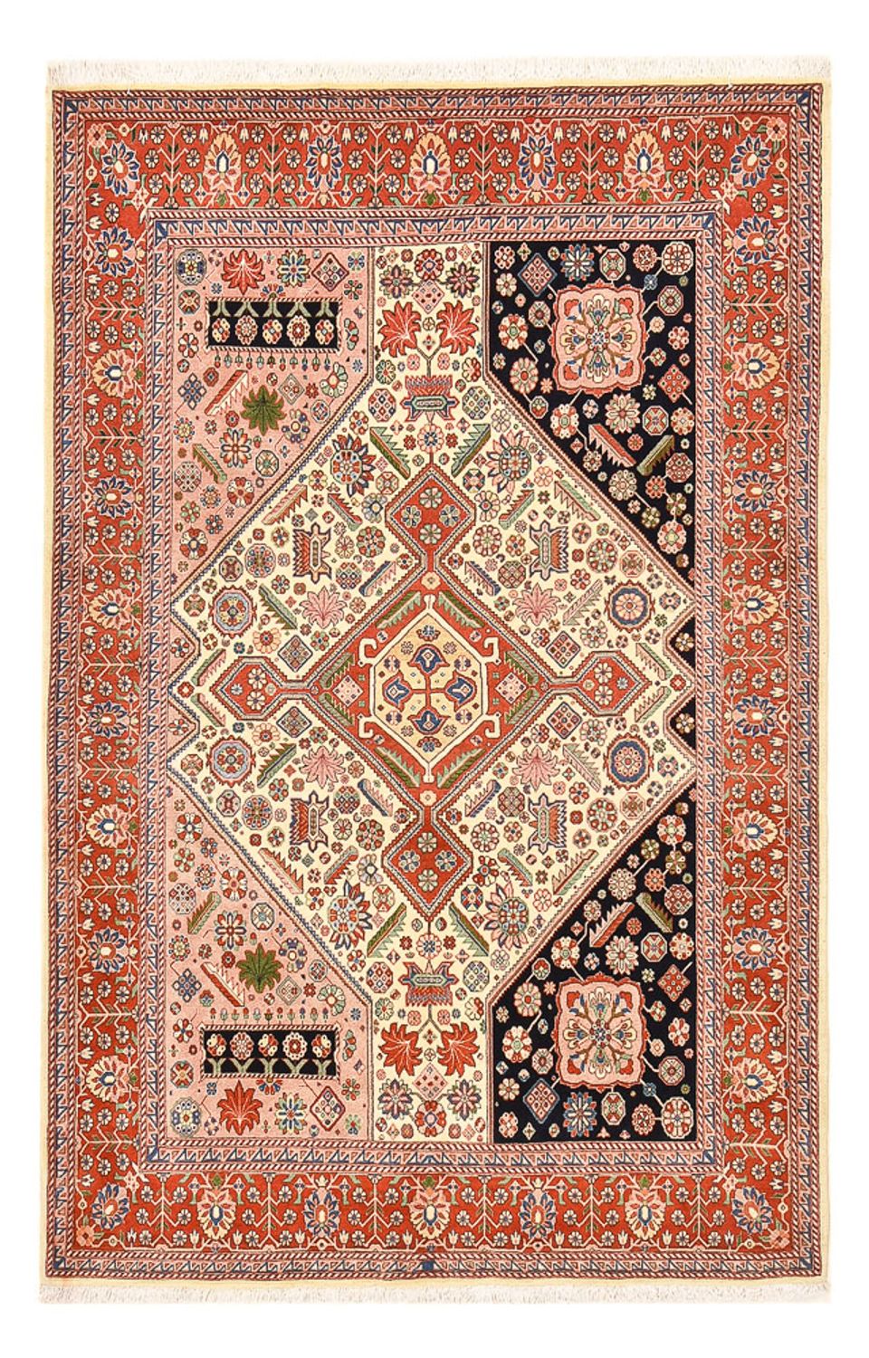 Gabbeh-tæppe - Kashkuli Persisk - 211 x 143 cm - flerfarvet