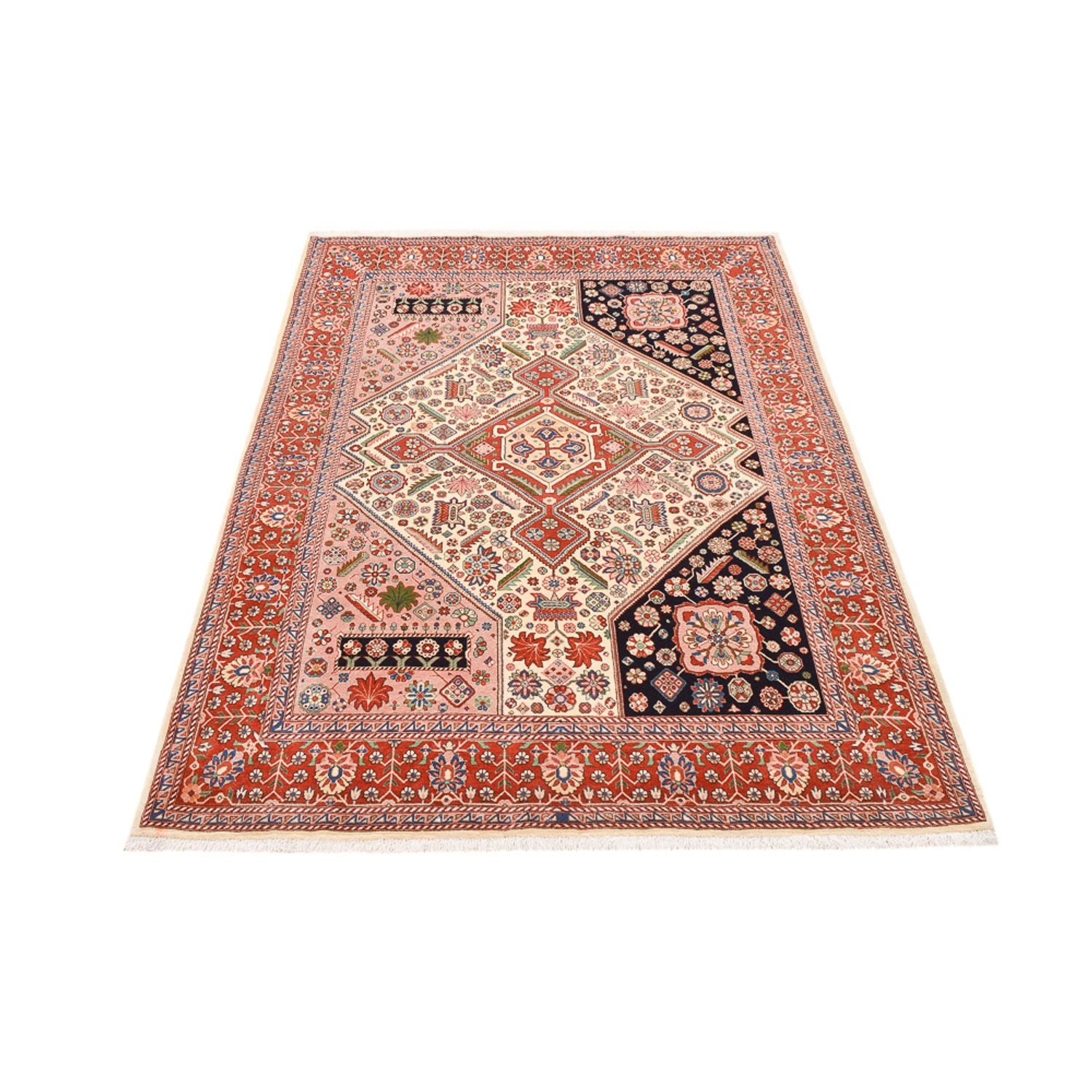 Gabbeh-tæppe - Kashkuli Persisk - 211 x 143 cm - flerfarvet