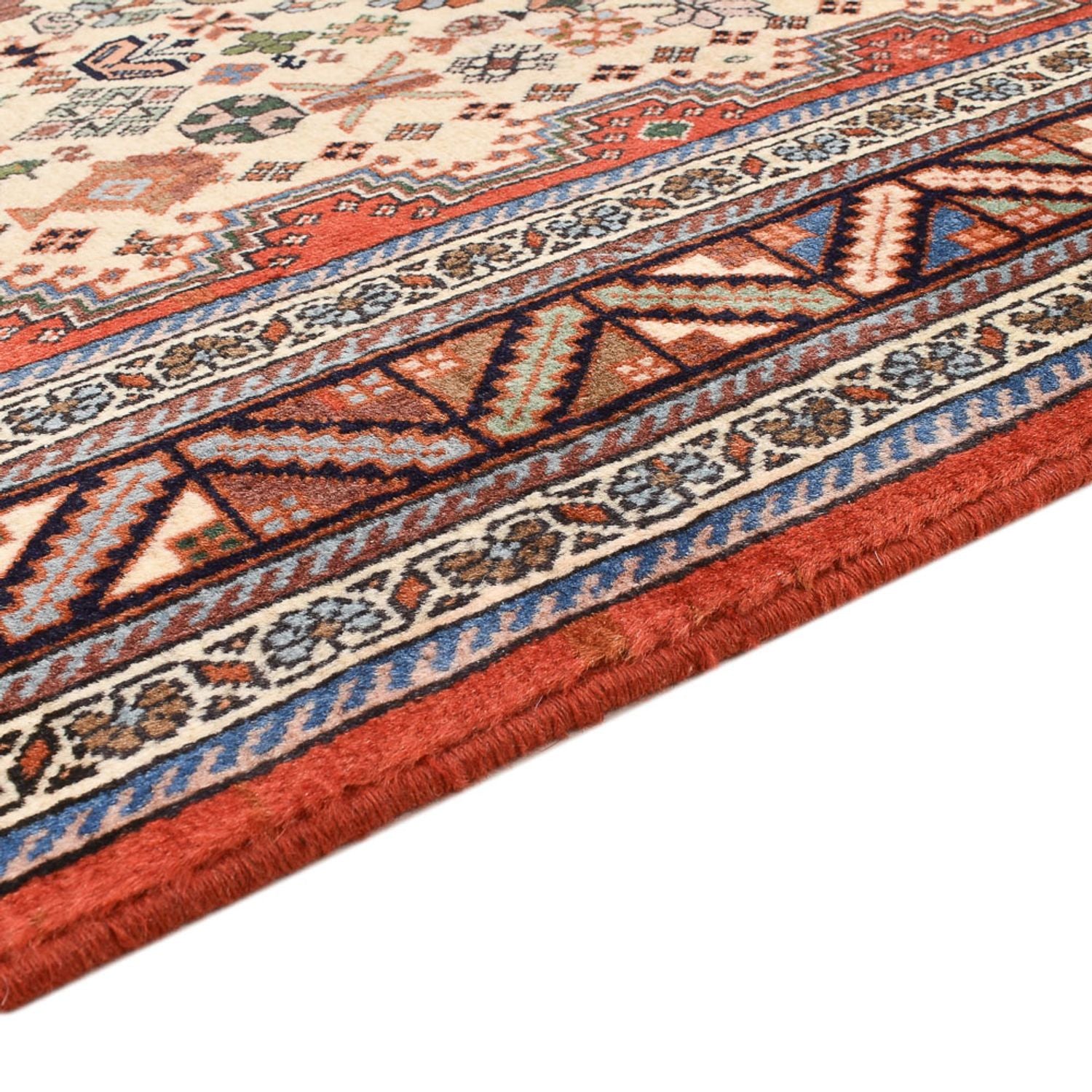 Gabbeh-tæppe - Kashkuli Persisk - 208 x 148 cm - creme
