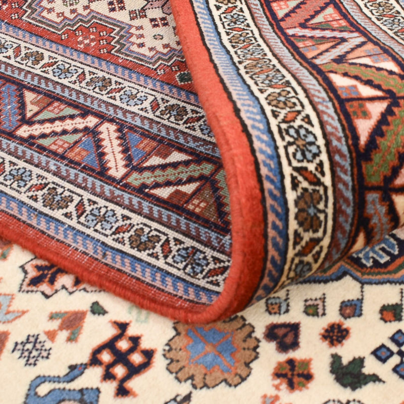 Gabbeh-tæppe - Kashkuli Persisk - 208 x 148 cm - creme