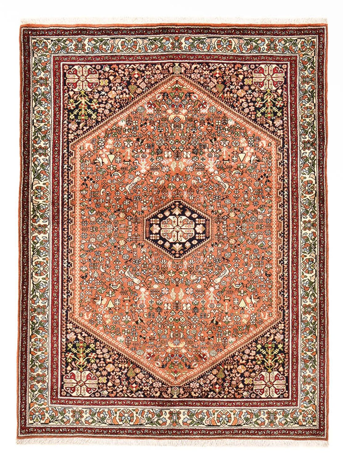 Gabbeh-tæppe - Kashkuli Persisk - 206 x 150 cm - lysrød