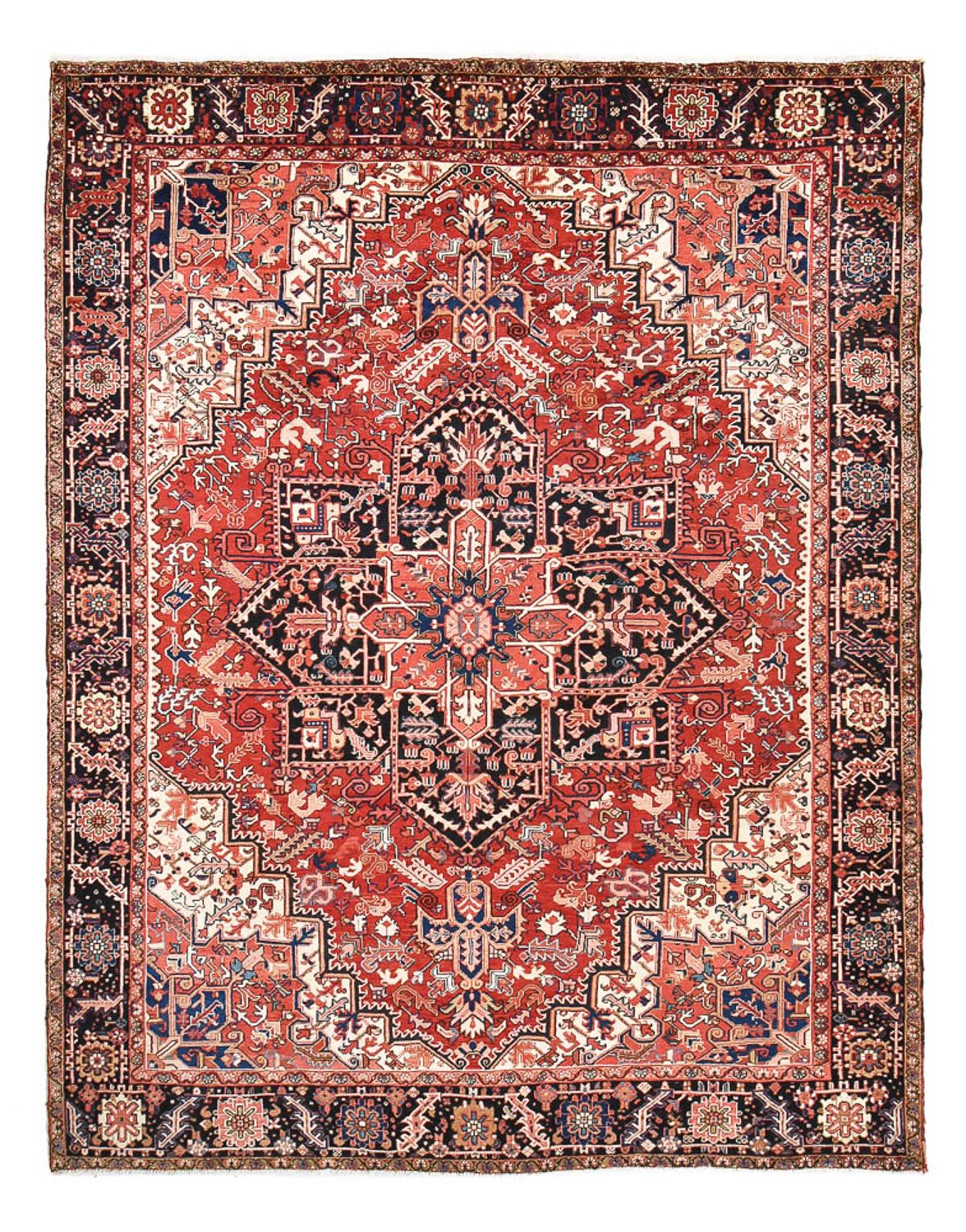 Persisk tæppe - Nomadisk - 375 x 298 cm - rød