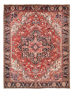 Persisk tæppe - Nomadisk - 375 x 298 cm - rød