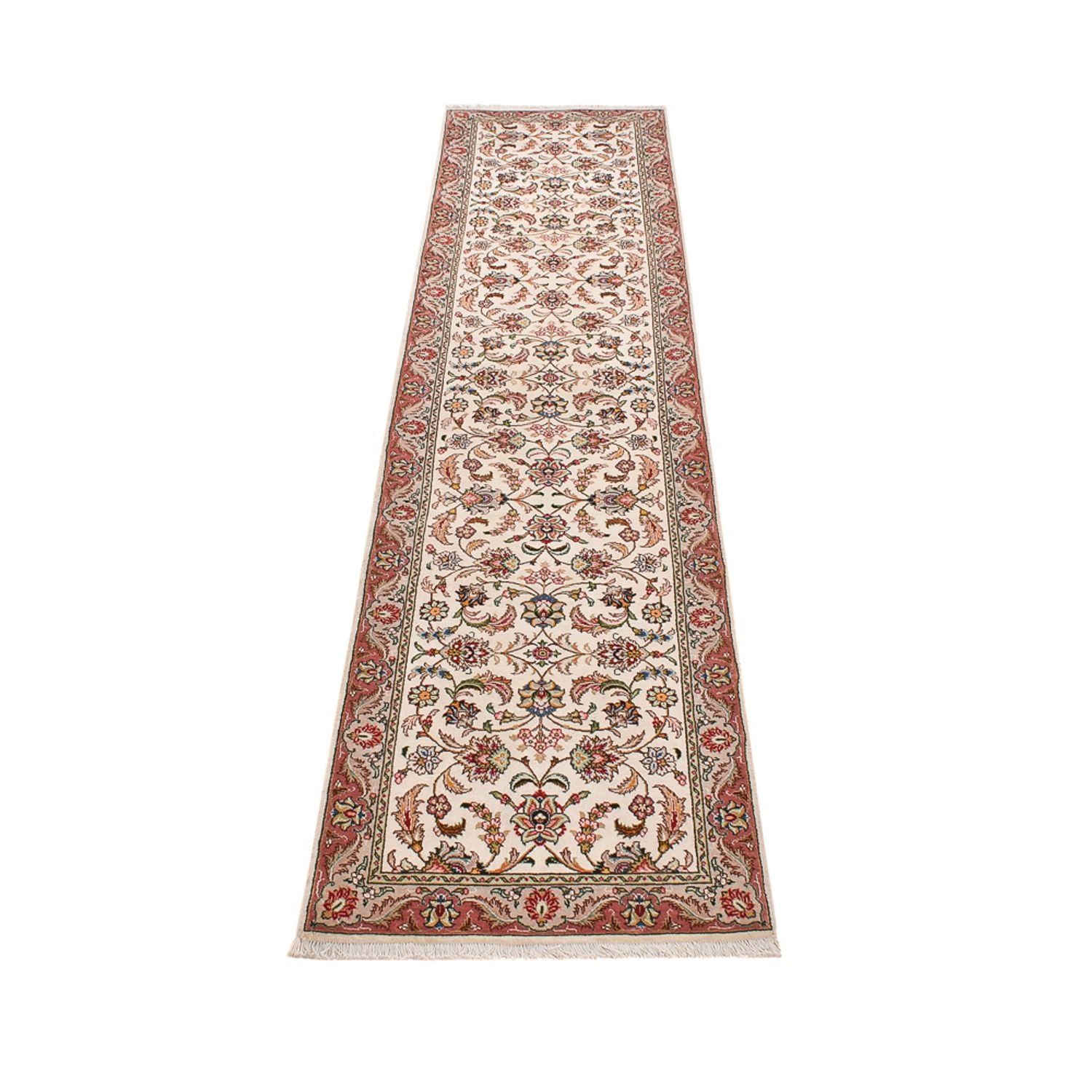 Løber Persisk tæppe - Tabriz - Royal - 297 x 69 cm - sand
