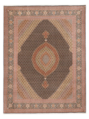 Persisk tæppe - Tabriz - Royal - 394 x 302 cm - mørk beige