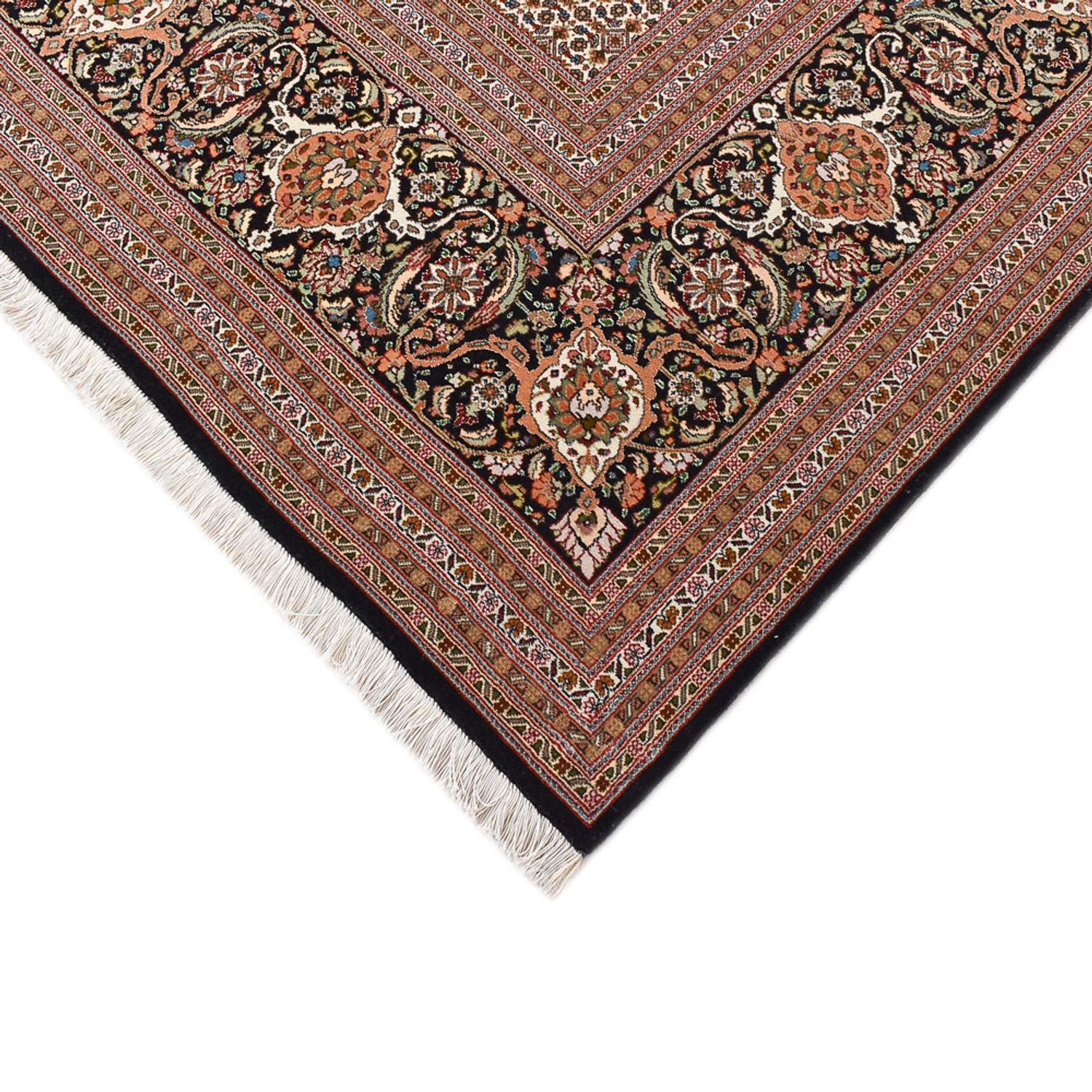 Persisk tæppe - Tabriz - Royal - 394 x 302 cm - mørk beige