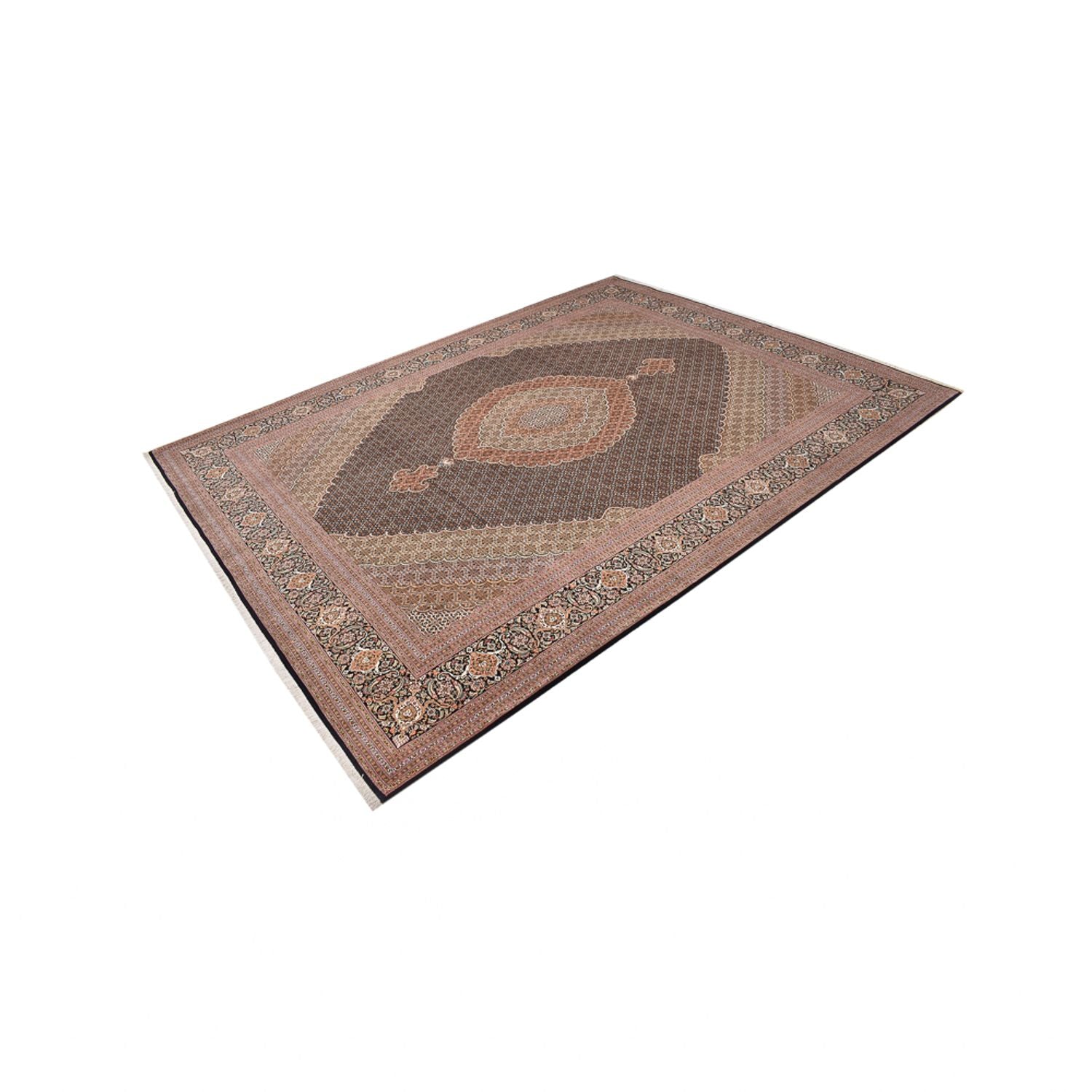 Persisk tæppe - Tabriz - Royal - 394 x 302 cm - mørk beige