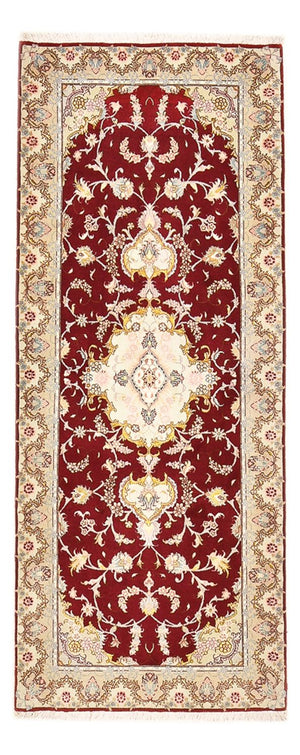 Løber Persisk tæppe - Tabriz - Royal - 198 x 80 cm - rød