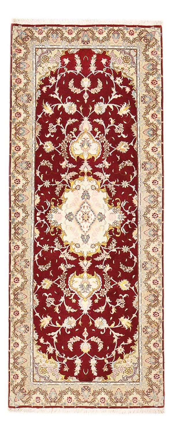 Løber Persisk tæppe - Tabriz - Royal - 198 x 80 cm - rød